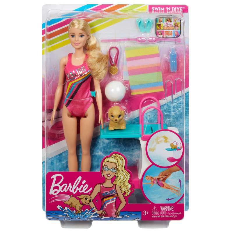 Jual Barbie Ghk23 Dreamhouse Adventures Swim N Dive Doll Online September 2020 Blibli Com
