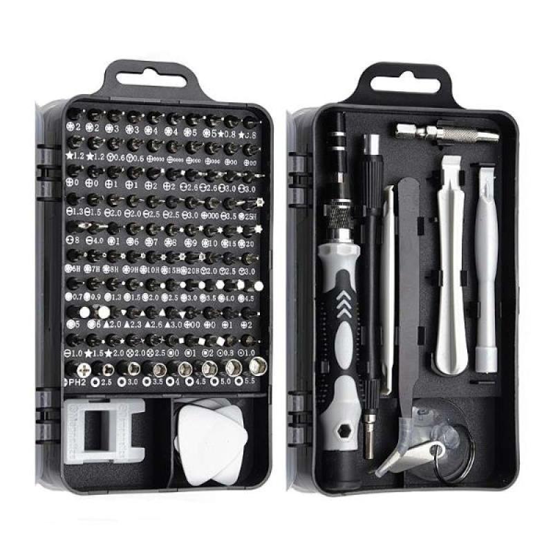 Jual Mine Screwdriver Set Reparasi Smartphone Laptop Mini Precision Insulated 115 In 1 Black Grey Online Januari 2021 Blibli