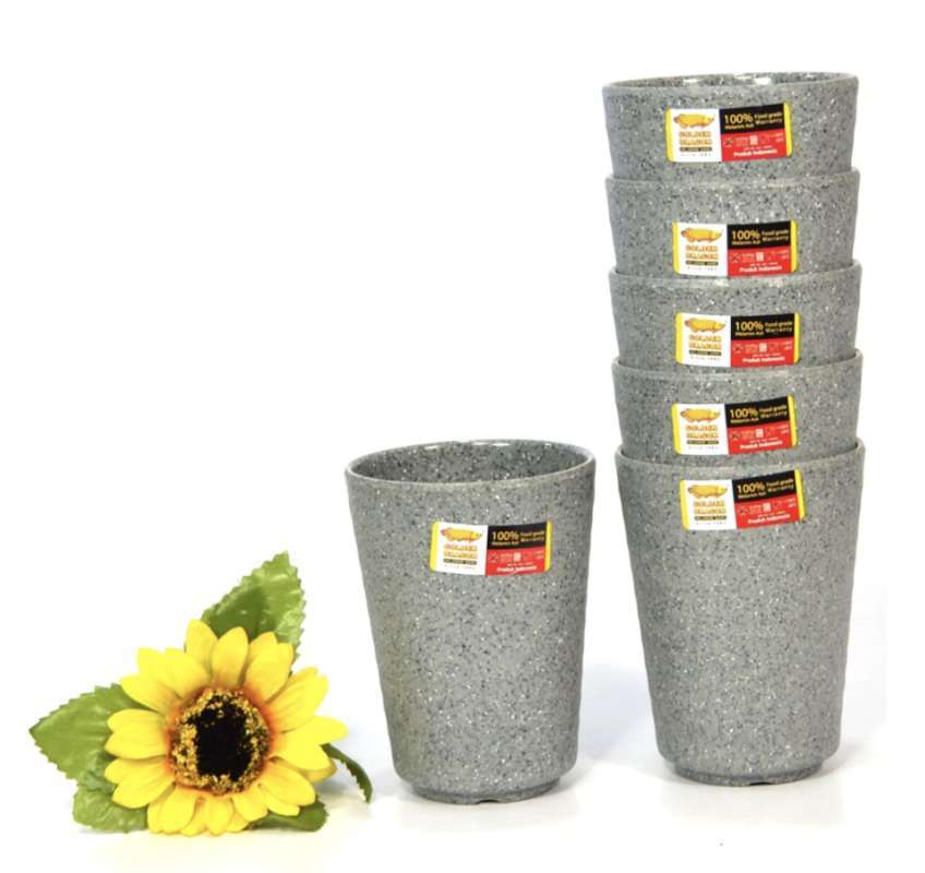 Jual Golden Dragon Melamine Gelas Tembikar 3 In Matte Grey 260ml 6 Pcs Online Desember 2020 Blibli