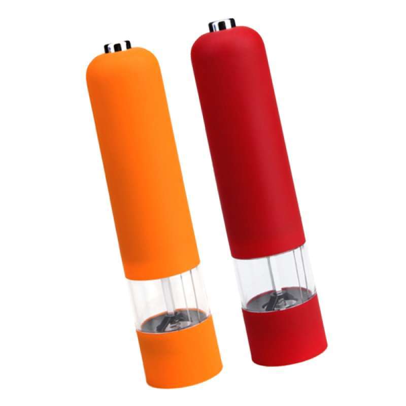 Jual 2x Stainless Steel Pepper Salt Mill Grinder Home Kitchen Tool Orange Red Online Desember 2020 Blibli