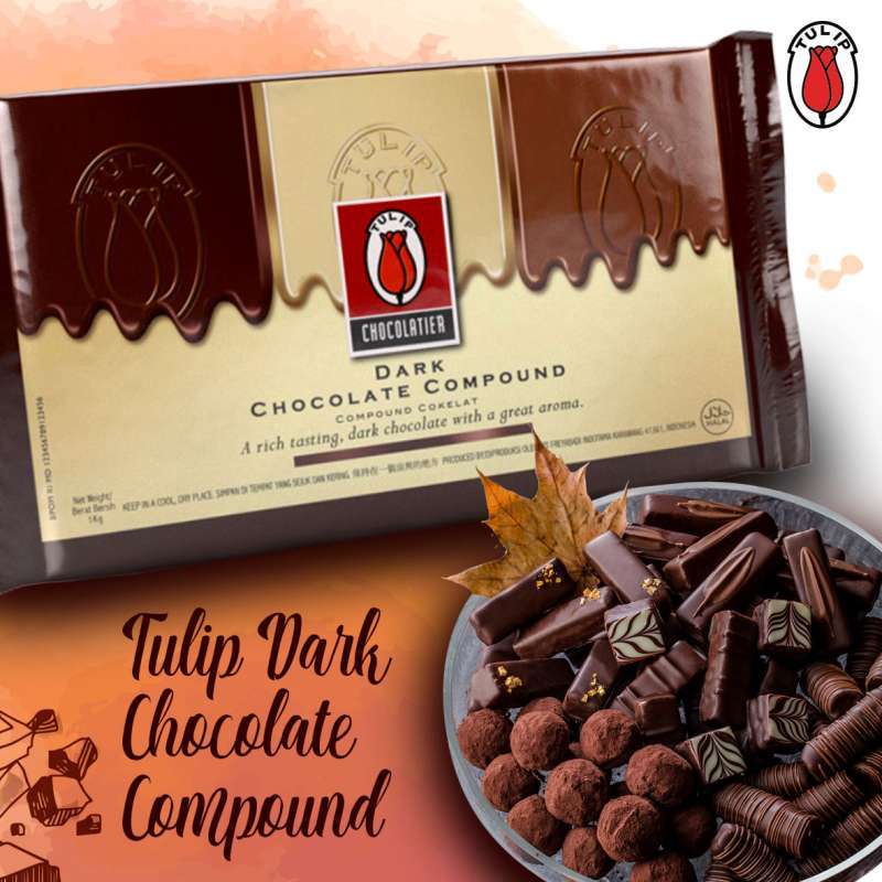 Jual Coklat Compound Tulip Dark Chocolate Compound 1kg Terbaru Juni 2021 Blibli
