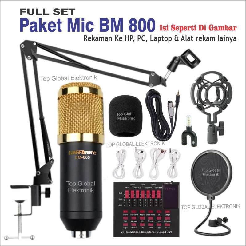 Jual Paket Microphone Condensor Bm 800 Full Set Murah Mei 2021 Blibli