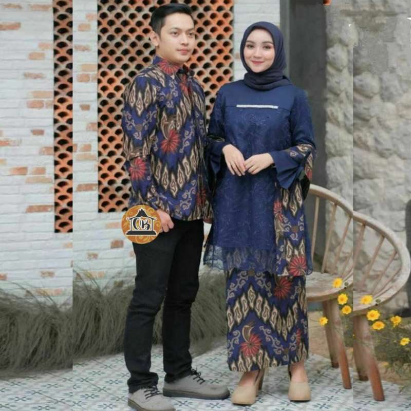 Jual Snoebel Od Nadya Couple Batik Sarimbit Kebaya Modern Brokat Batik Online Februari 2021 Blibli