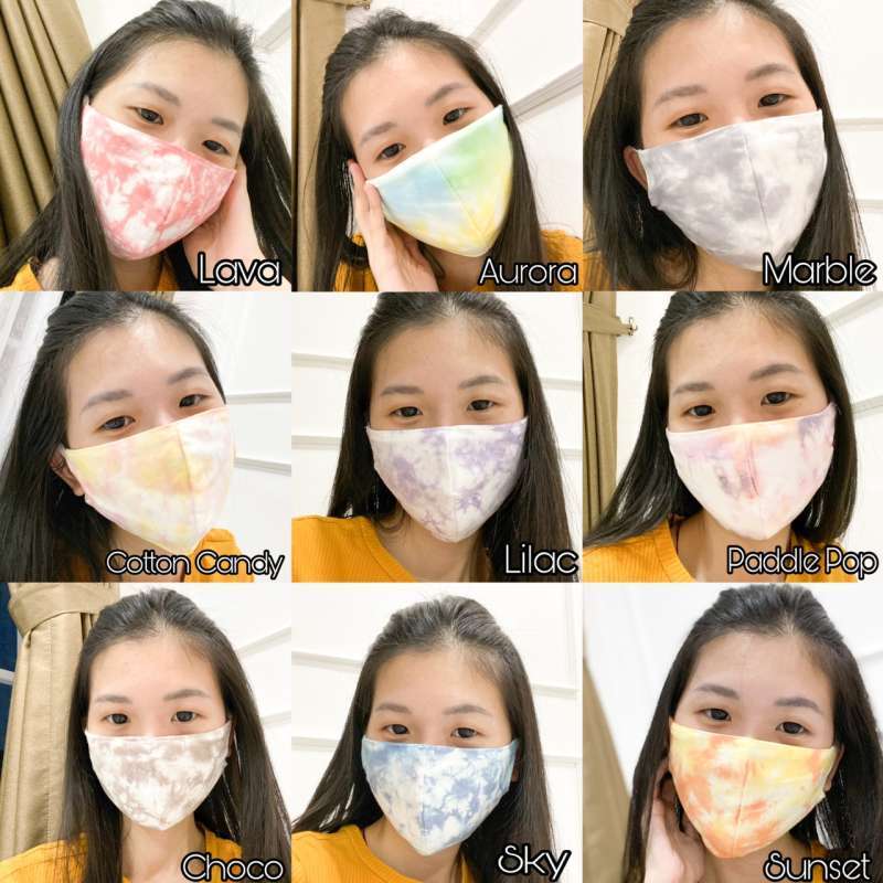 Jual Ellipses Inc Masker Tie Dye Kain Katun 2ply Bisa Dicuci Online Desember 2020 Blibli