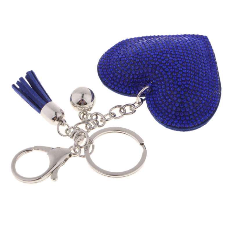 Keychain Rhinestone Heart  Women's Bags Key Handmade Accrssories Charming Decora