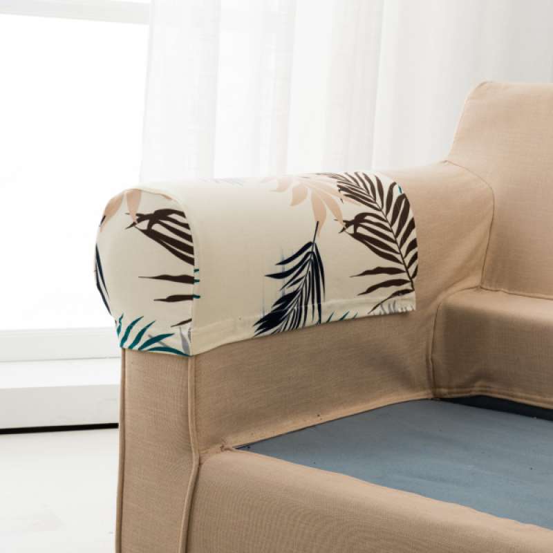 Jual 2pcs Stretch Polyester Jacquard Sofa Armchair Armrest Covers Slipcovers Online November 2020 Blibli Com