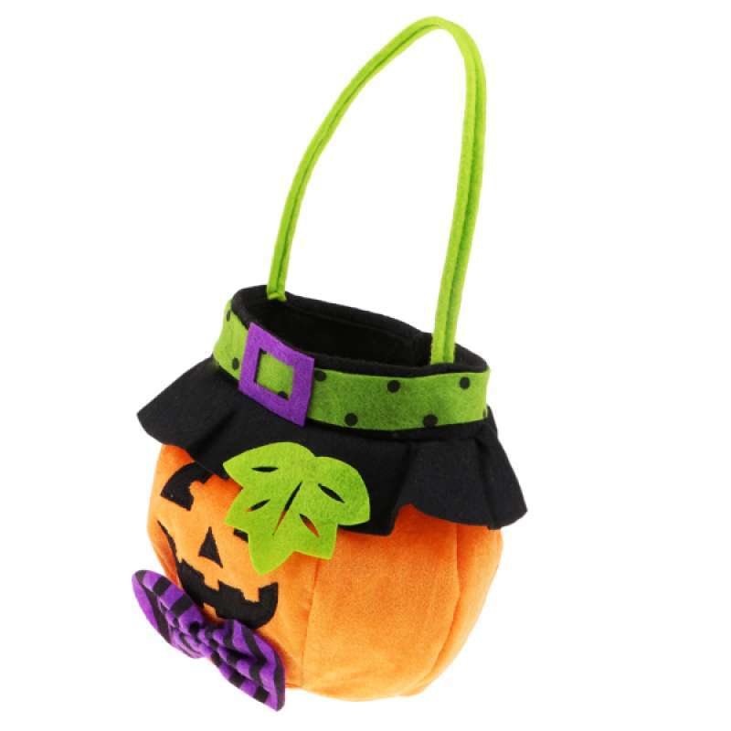 Promo Non-Woven Basket Trick Or Treat Candy Basket For ...