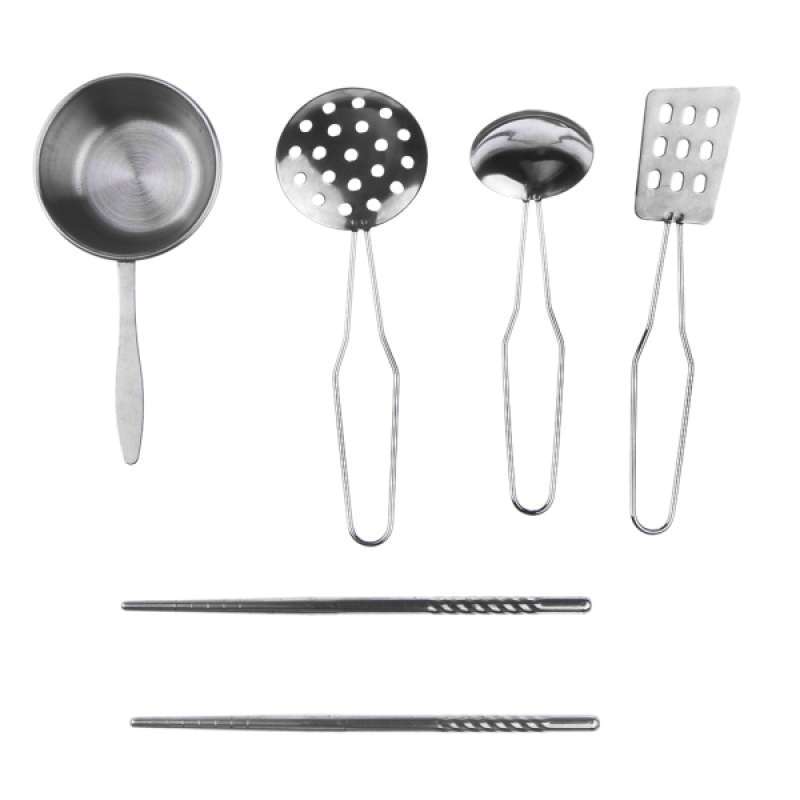 Slotted Spoon & More Stainless Steel Utensil Set F Baoblaze 5pcs Kids Pretend Play Kitchen Cooking Toys Spatula 