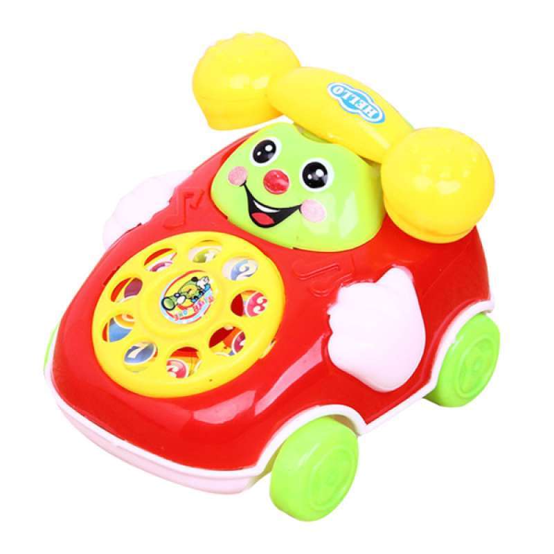 Jual Cute Baby Toys Music Cartoon Phone Car Developmental Toy Gift Random Color Online September 2020 Blibli Com