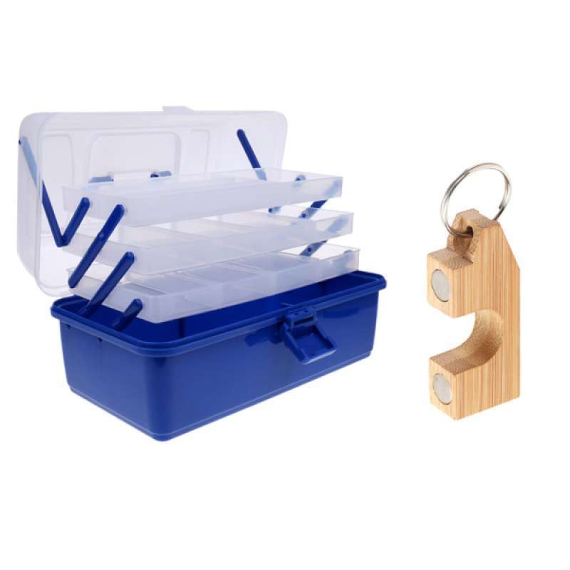 fishing tackle box with rod holders