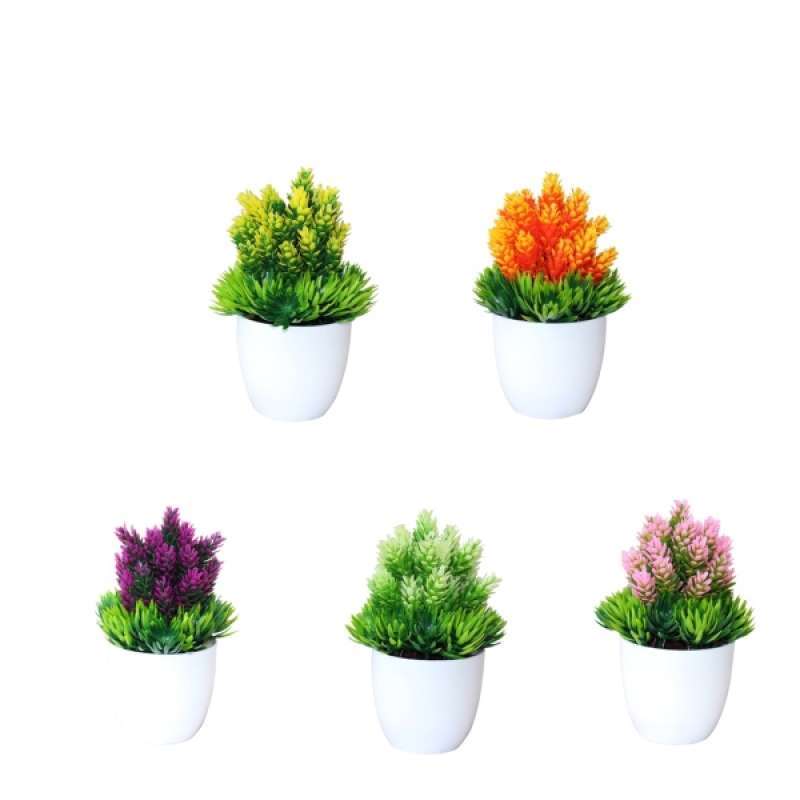 Jual 5x Simulation Of Garden Table Mini Potted Plants For Office Ornamental Gifts Online September 2020 Blibli Com