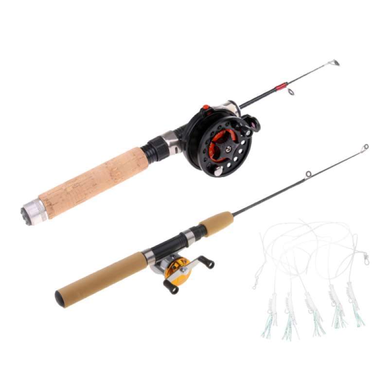 Jual 2pcs Ice Fishing Rod Kit Fishing Rod And Spinning Reel Combo Mini Telescopic Rod Online November 2020 Blibli