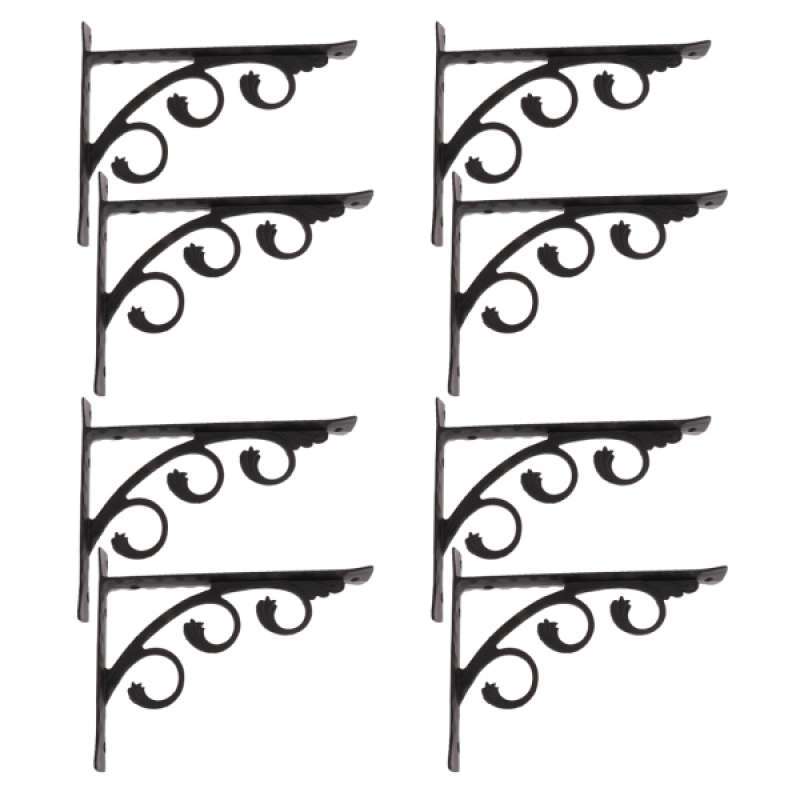 Jual 8x Wall Shelf Bracket Book Shelf Support Storage Display Home Bookstore Holders Online November 2020 Blibli Com