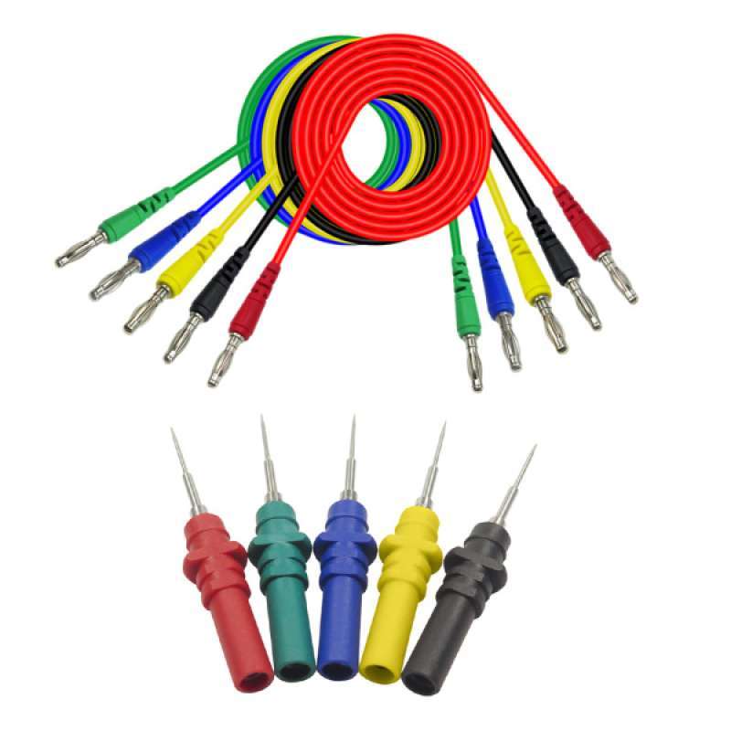 1M 4mm Banana Plug with P8002 Probes Needle Cleqee Multimeter Test Leads 