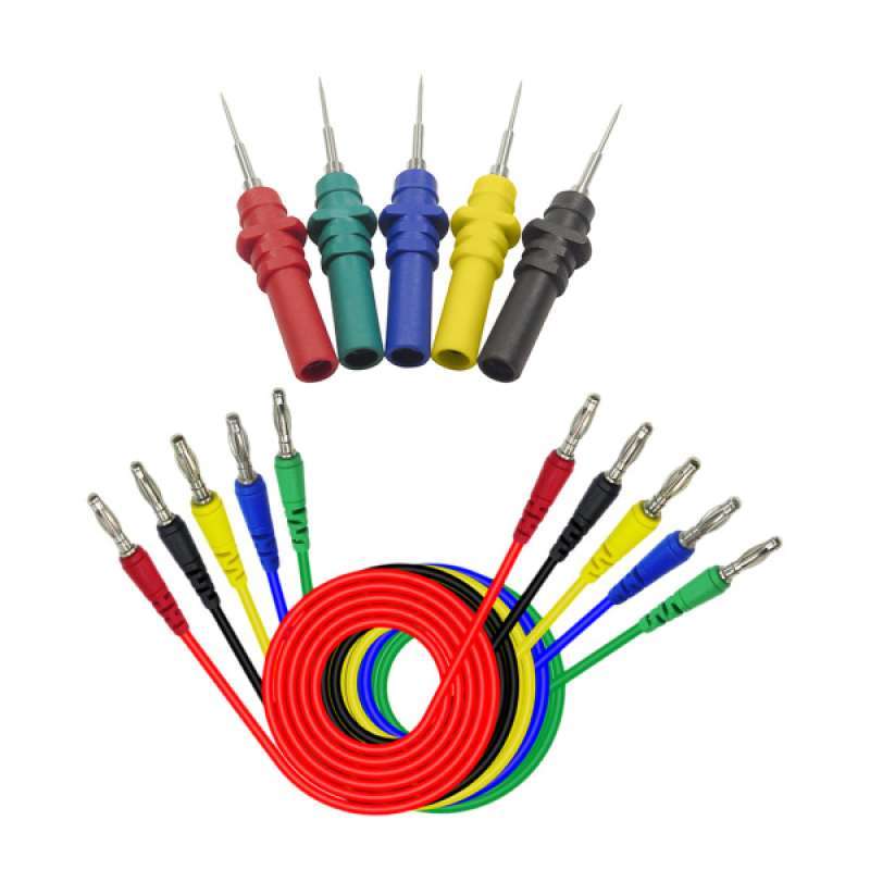 1M Cleqee Multimeter Test Leads 4mm Banana Plug with P8002 Probes Needle 