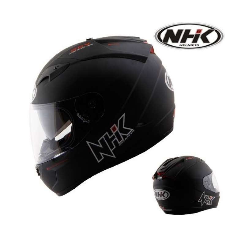 Promo Helm Nhk Gp 1000 Solid Hitam Doff Gp1000 Full Face L