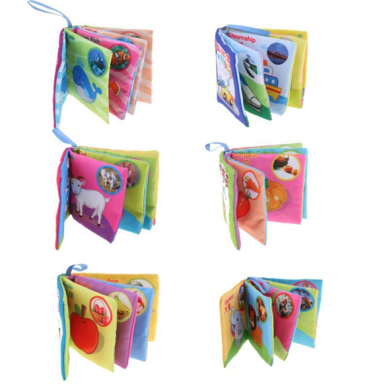 Jual 6 Set Soft Cloth Book Kid Baby Shapes Colors English Chinese Educational Toy Online Oktober 2020 Blibli Com