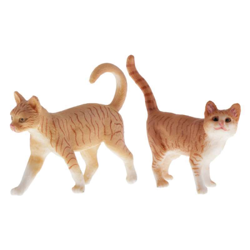 Jual Simulation Pets Cats Model Figure Educational Toys Home Decor Cats X2 Online Desember 2020 Blibli