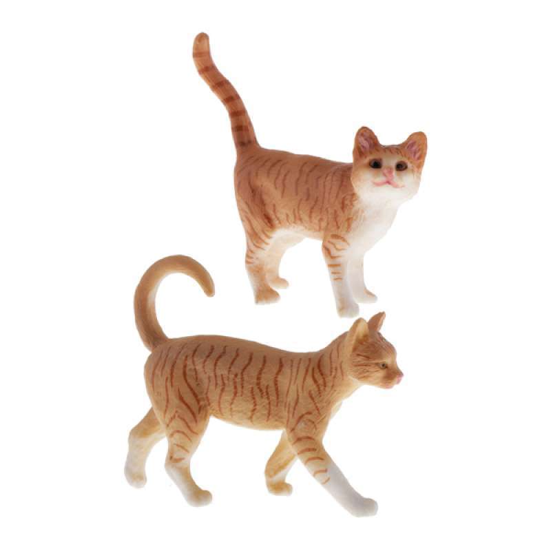 Jual Simulation Pets Cats Model Figure Educational Toys Home Decor Cats X2 Online Desember 2020 Blibli