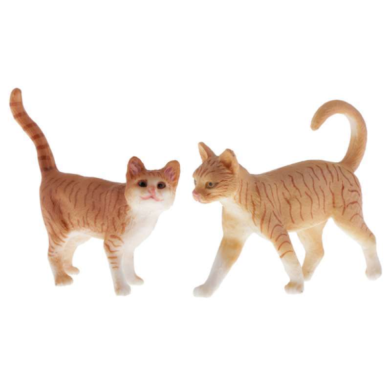 Jual Simulation Pets Cats Model Figure Educational Toys Home Decor Cats X2 Online Desember 2020 Blibli