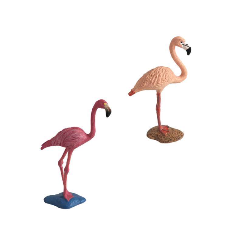 Realistic Red Flamingo Bird Collectible Model Figure Model for Ornaments 