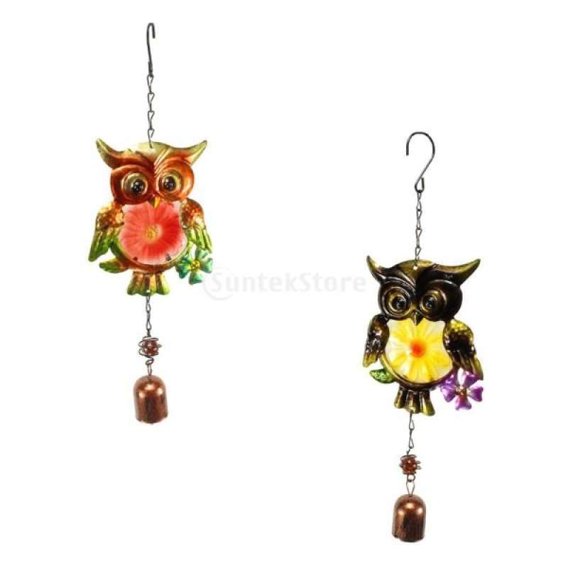 Jual 2pcs Metal Wind Chime Owl Wind Chimes Garden Decor Suncatcher Gift Online Desember 2020 Blibli