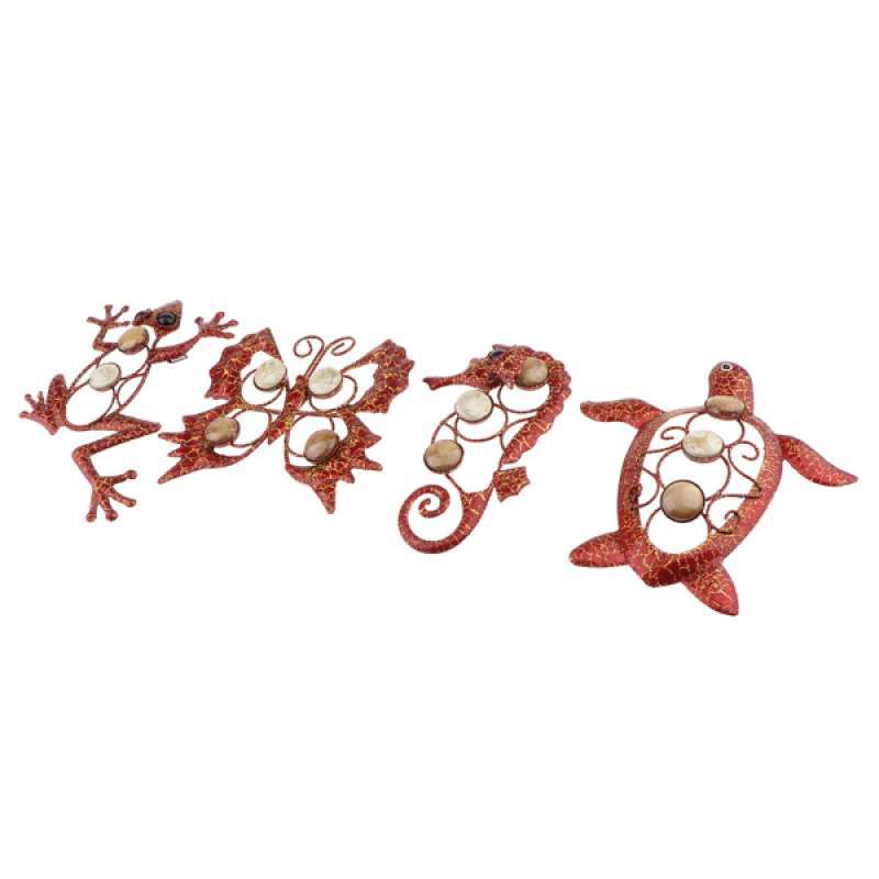 Jual Metal 3d Gecko Butterfly Sea Horse Tortoise Garden Wall Art Decor Ornament Online September 2020 Blibli Com