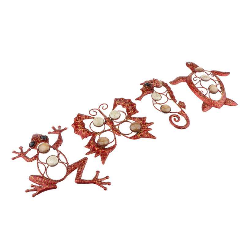 Jual Metal 3d Gecko Butterfly Sea Horse Tortoise Garden Wall Art Decor Ornament Online September 2020 Blibli Com