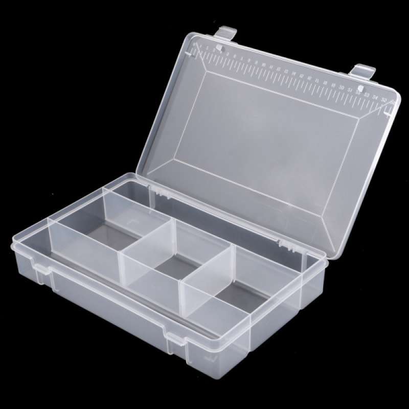 5 Compartments Storage Fly Fishing Case Box Lure Spoon Hook Bait Tackle Box