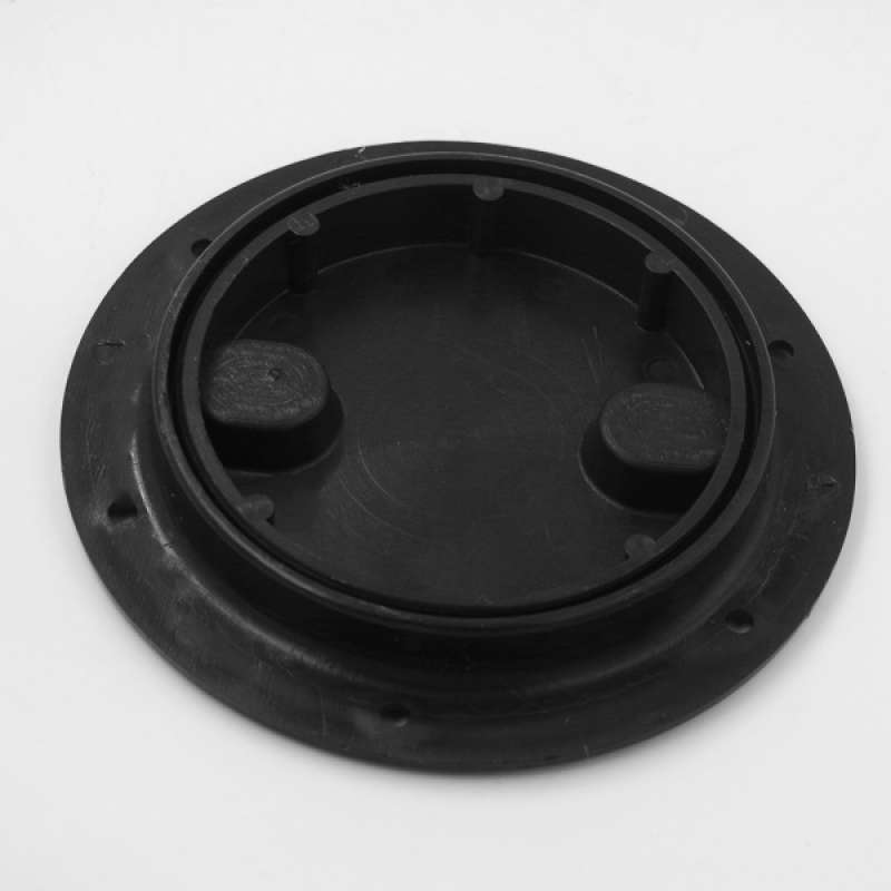Homyl Black Plastic Deck Plate 4/6 Waterproof Inspection Screw Type for Boat 