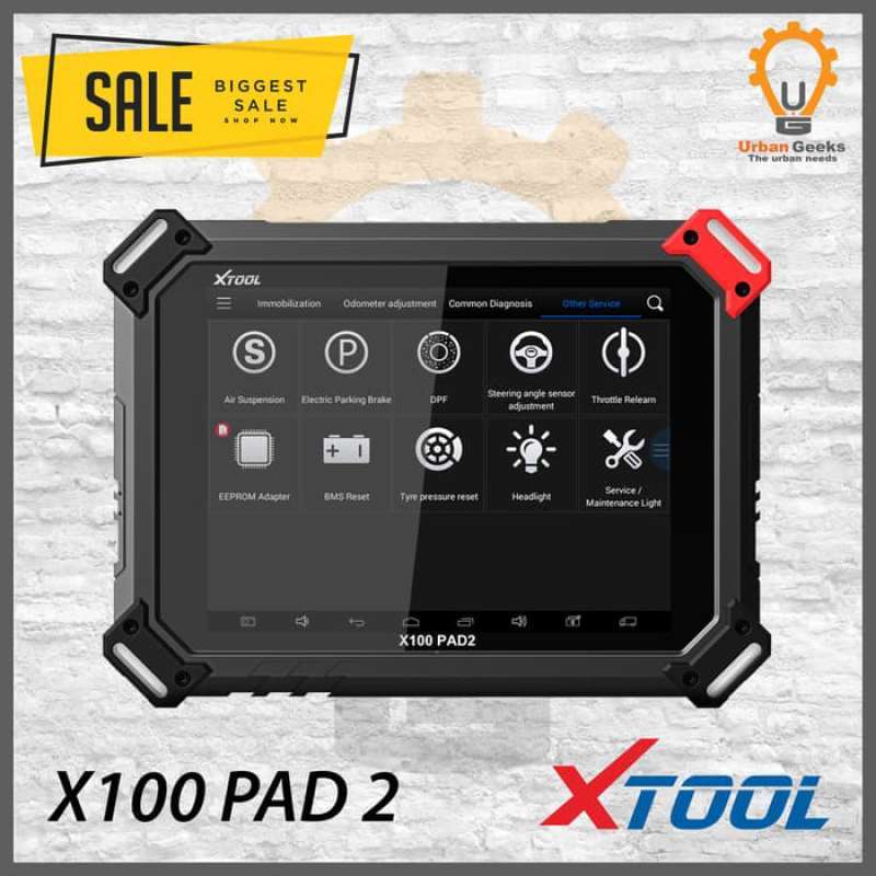 xtools x100 pad2 obd2 auto key programer odometer correction tool reset