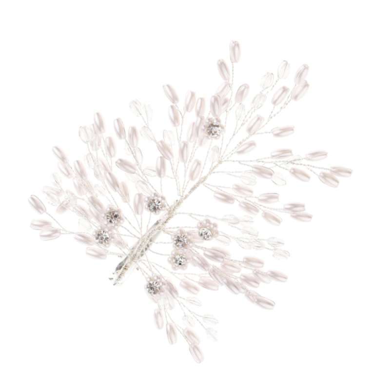 Jual Pearl Crystal Rhinestone Hair Barrette Clip Wedding Bridal Hair Accessories Online Oktober 2020 Blibli Com