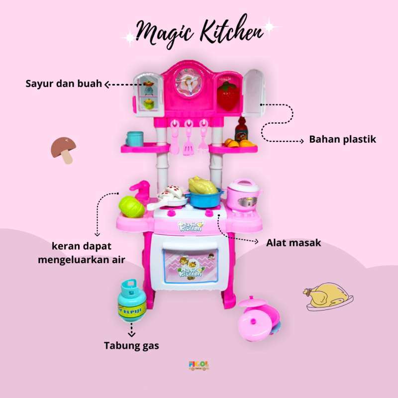 Jual Mainan Masak masakan OCT2037 Magic Kitchen Set di Seller