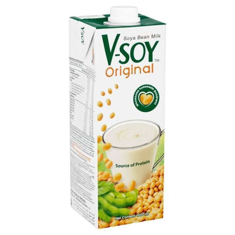 Jual V Soy Soya Bean Original 1000ml Vsoy V Soy Susu Kedelai Online September 2020 Blibli Com
