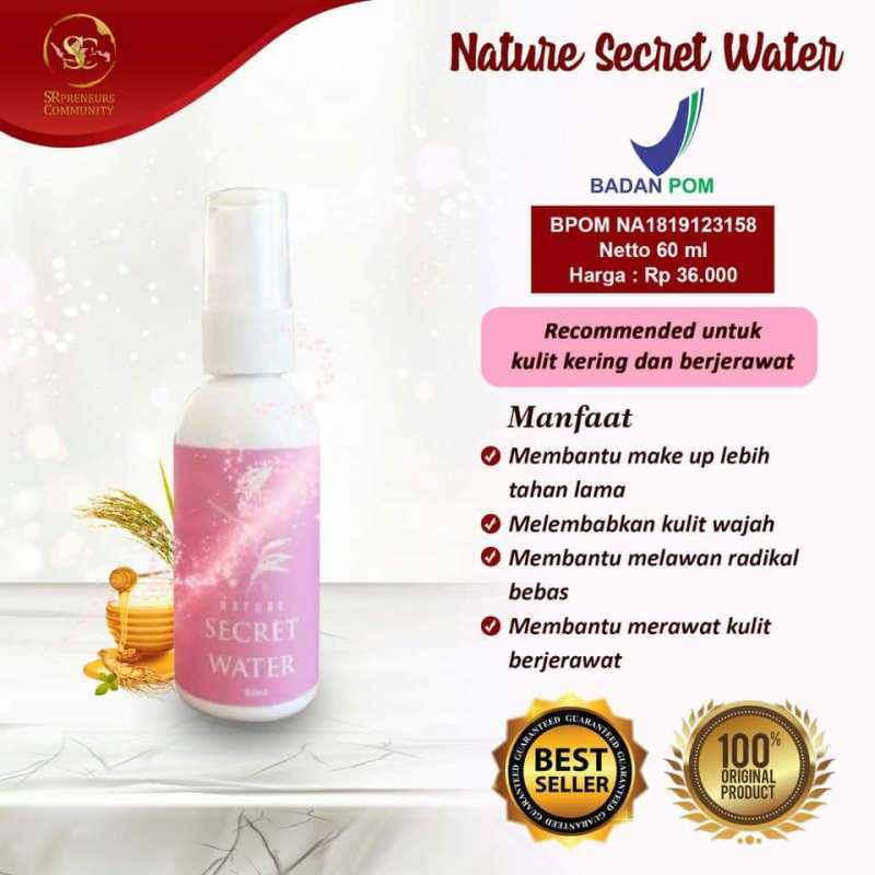 Jual Nature Rose Water 60ml Sr12 By Cantiksr12 Setting Facial Spray Utk Makeup Lbh Tahan Lama Online Mei 2021 Blibli