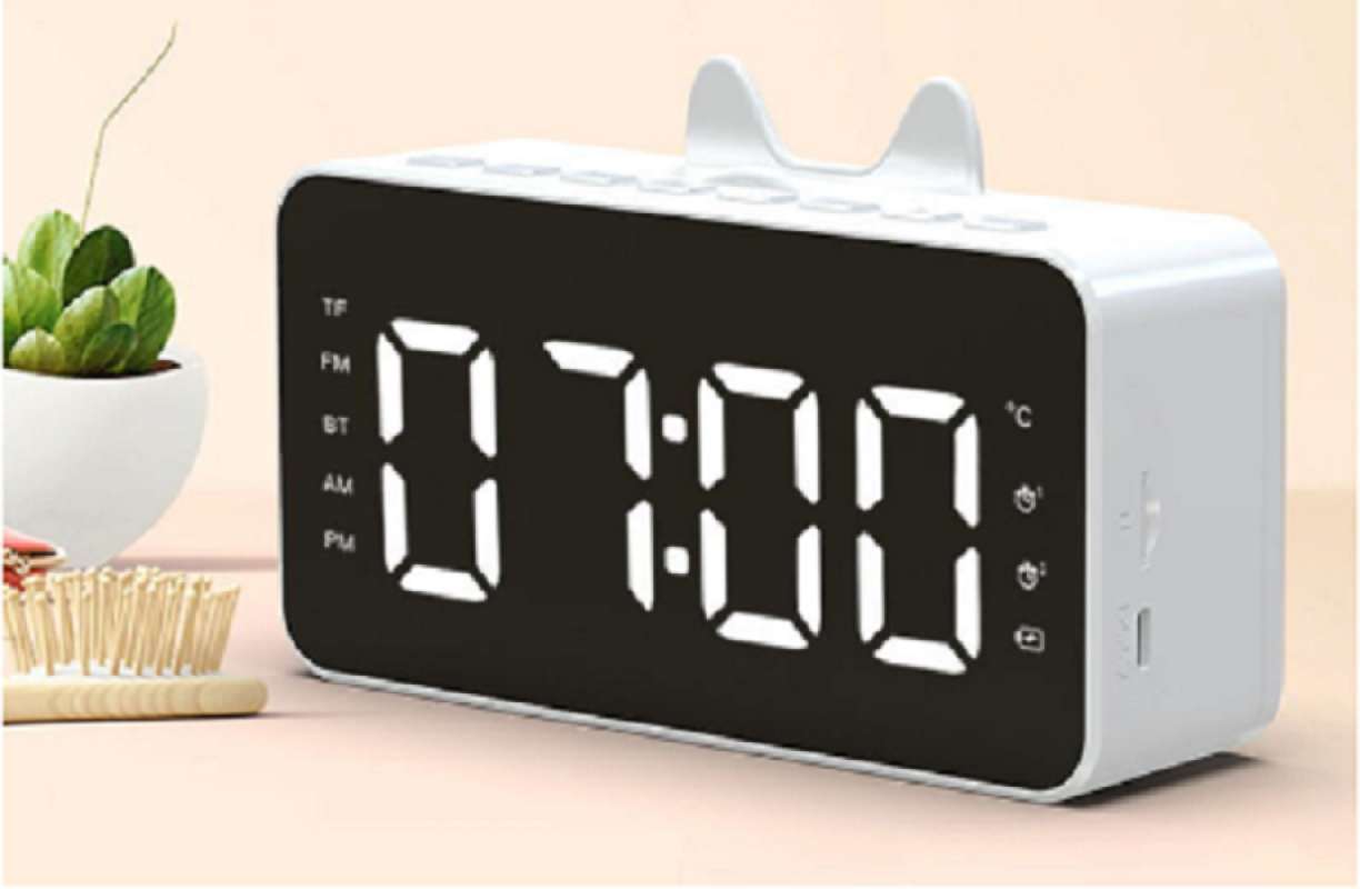 Promo Q9 Speaker Jam Digital Fleco Bluetooth Usb Alarm Radio