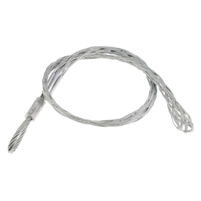 Cable Socks Pulling Grip Fit 1-2" Dia Single Wire Galvanized Steel 1.2m 