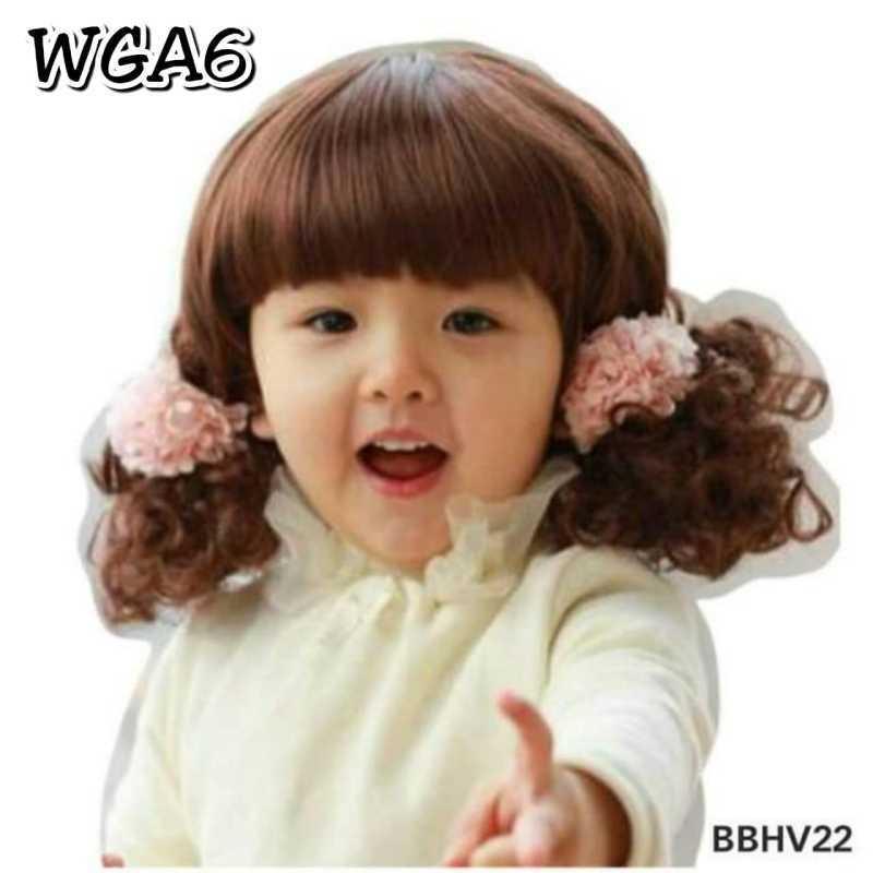 Jual Wig Anak Rambut Palsu Anak Bayi Curly Poni Depan Warna Coklat No 6 Online Januari 2021 Blibli
