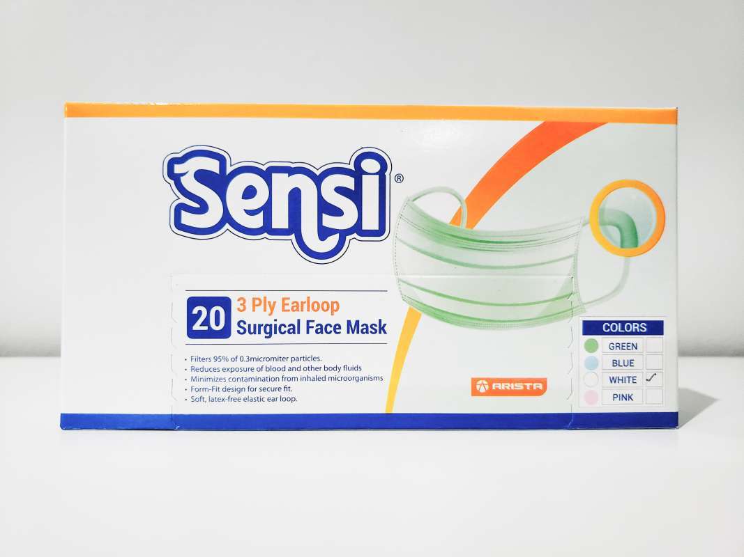 Jual Sensi Putih Surgical Disposable Mask Earloop Masker Original 3ply Isi 20 Free Boxpacking Bubblewrap Online November 2020 Blibli