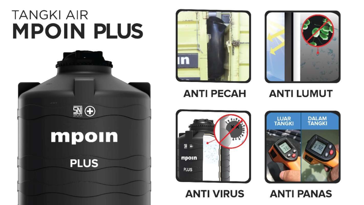 Jual Tangki Air Mpoin Plus 300 L Toren Tandon Mpoin Anti Bakteri Anti Lumut Garansi Pabrik 25 Tahun Online Februari 2021 Blibli Dan harga toren air mpoin plus sangat murah terjangkau untuk semua kalangan. tangki air mpoin plus 300 l toren tandon mpoin anti bakteri anti lumut garansi pabrik 25 tahun