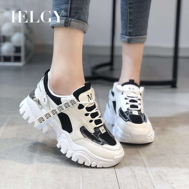 breathable platform trainers