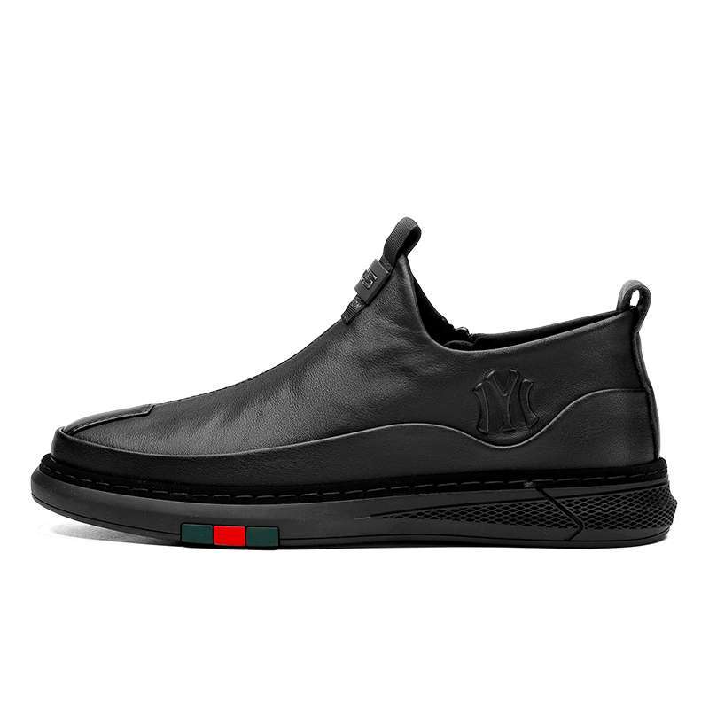 Hangwucha Mens Leather Casual Shoes Luxury Brand Spring Sneakers Men Loafers Shoes Hangwucha Mens Leather Casual Shoes Luxury Brand Spring Sneakers Men Loafers Shoes