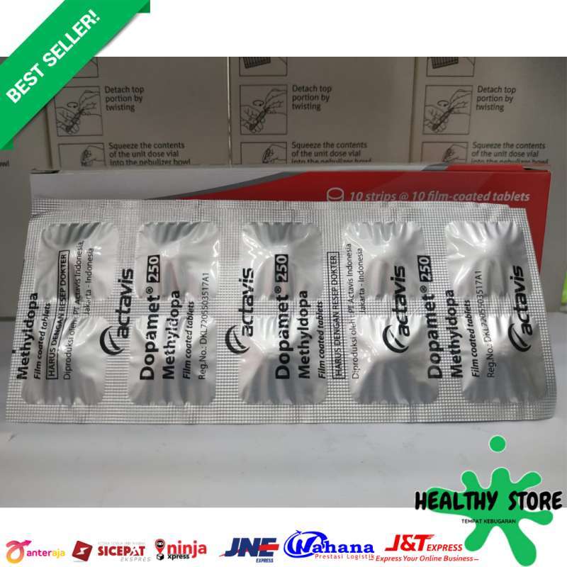 Jual Dopamet 250 Mg Per Strip Original Online Februari 2021 Blibli Dopamet adalah obat yang digunakan untuk mengobati hipertensi (tekanan darah) agar dapat kembali menjadi normal. dopamet 250 mg per strip original