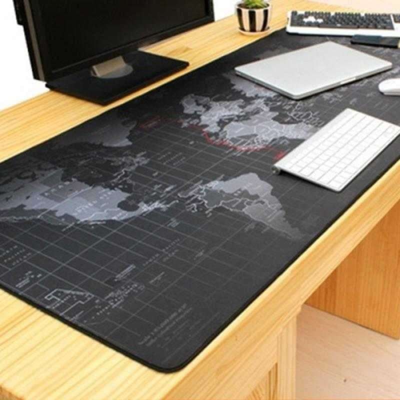 Jual Gaming Mouse Pad Desk Mat Motif Peta Dunia Mousepad Gaming Variasi Hitam 300 X 250 Mm Online Desember 2020 Blibli