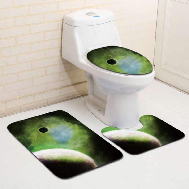 Jual Bath Mat Toilet U Shaped Rug Toilet Lid Cover Bathroom Rug Toilet Sets Online November 2020 Blibli Com