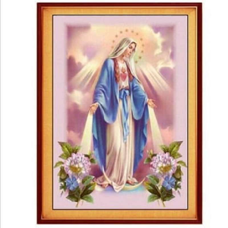 Jual Diy Diamond Painting Full Bunda Maria 40x55cm Online Maret 2021 Blibli