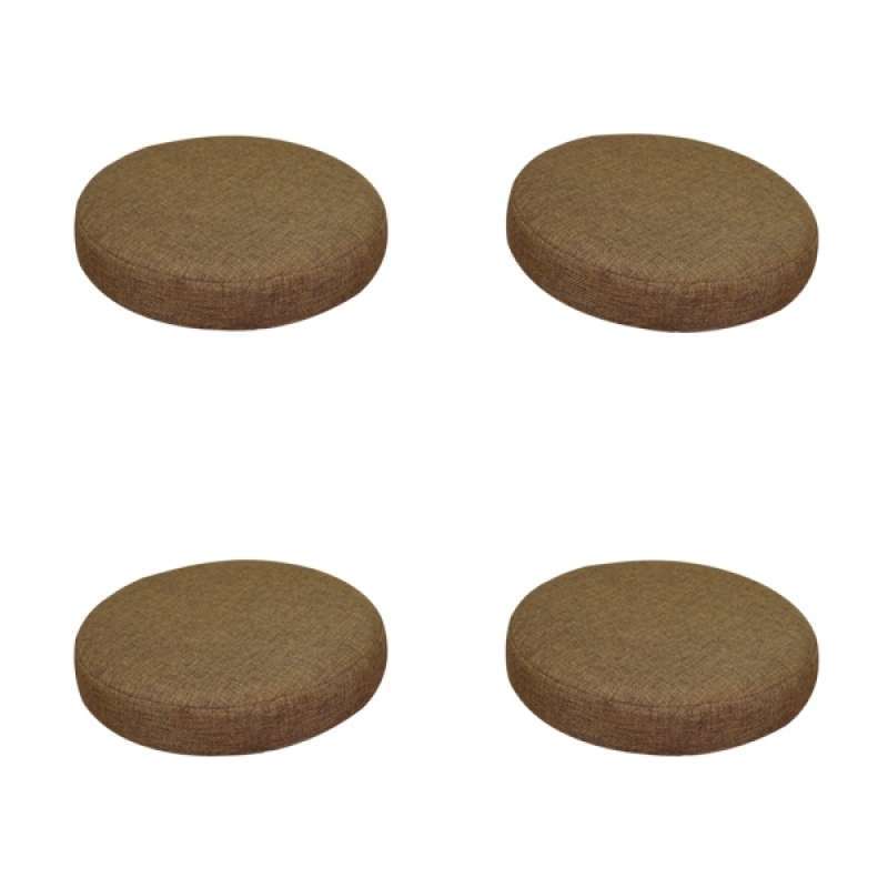 Jual 4pcs Modern Bar Stool Covers Round Chair Seat Cover Cushions Protector Brown Online November 2020 Blibli