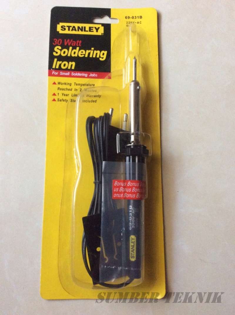 Jual Stanley 69 031b 30watt Round Pin Soldering Iron Solder Listrik Online November 2020 Blibli