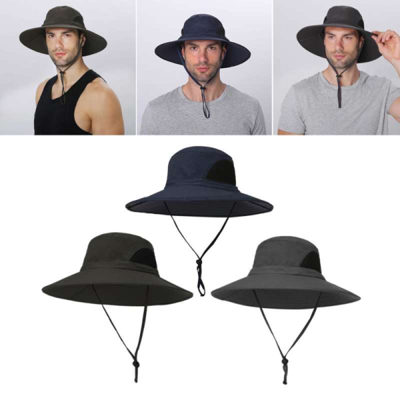 3x Men's Sun Hat Summer Hiking Camping 