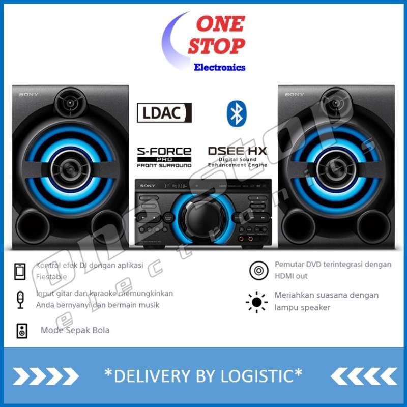 Jual GARANSI RESMI SONY MHC M60D High Power Audio System with